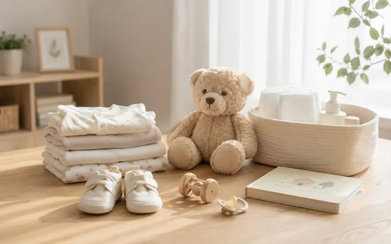 子ども用品とぬいぐるみの写真