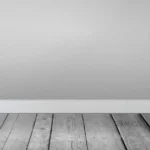 空の部屋の壁と床、引っ越し前の余白